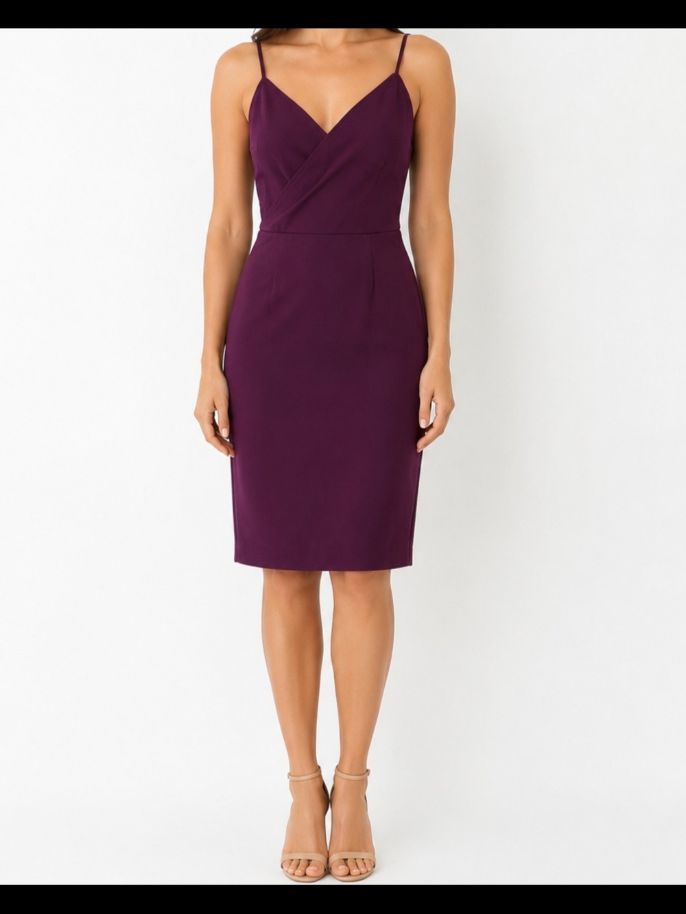 Lulus Women's Plum Spaghetti-Strap Midi Dress Size S